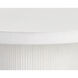 Nicolette 40 X 30 inch White Outdoor Dining Table